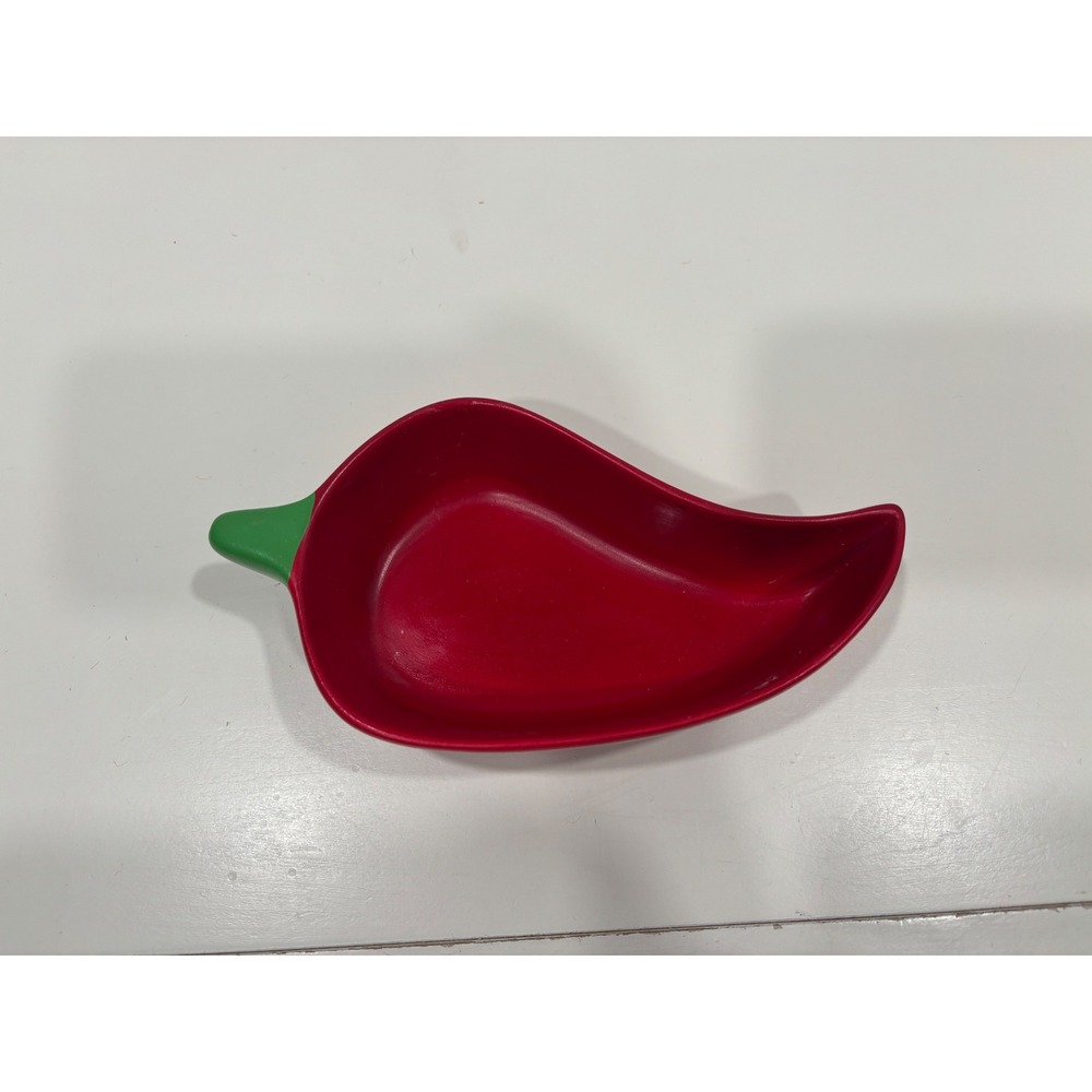 Red Chili Pepper Ceramic Serving Bowl Salsa Dip Dish Fiesta Party Decor 7.5 Inch